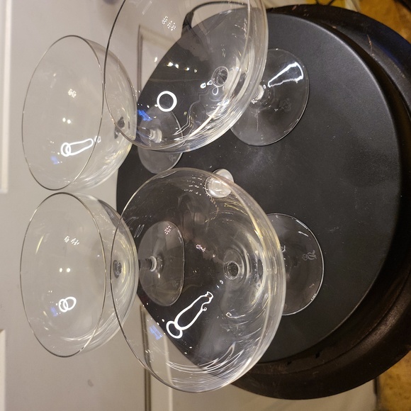 Set of 4 Rosenthal Crystal Drink Glasses Signed - Picture 5 of 12